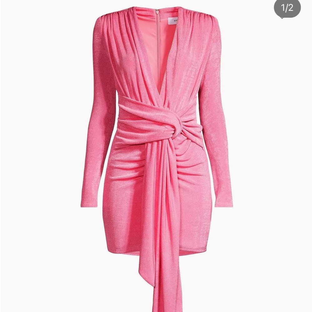 MISHA dress pink long sleeve!